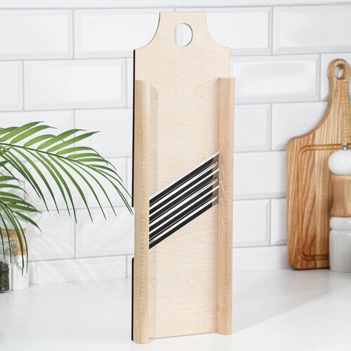 Шинковка для капусты деревянная 2 ножа 1542см измельчитель для овощей и фруктов 1622₽