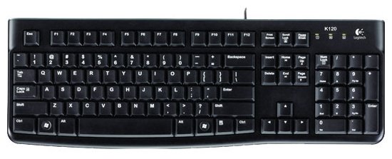 Клавиатура Logitech Keyboard K120 EER Black USB