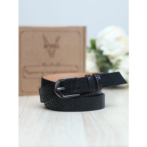 фото Ремень aktorris, натуральная кожа, для женщин, черный