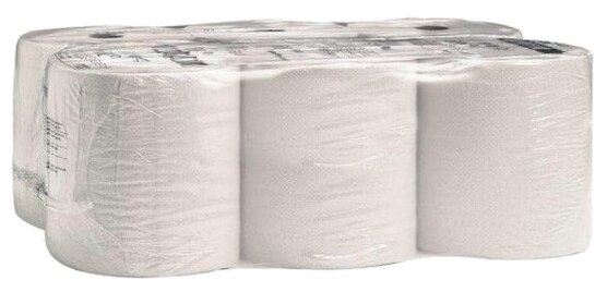 6063 Бумажные полотенца в рулонах Unbranded цвет натуральный однослойные (6 рул х 190 м)
