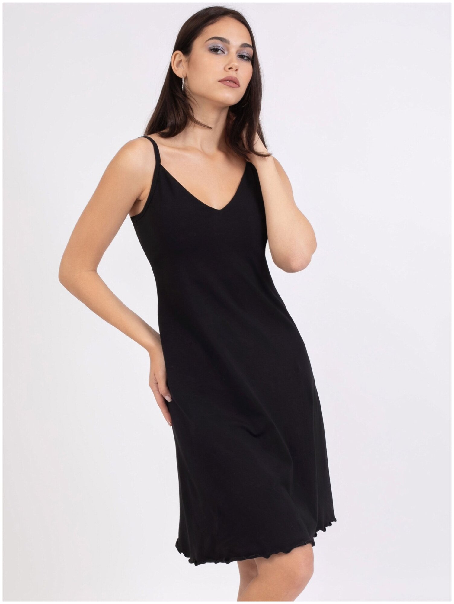 Ночная сорочка сексуальная с кружевом Mon Plaisir, арт.135449393, черный узор, размер 50 - фотография № 9