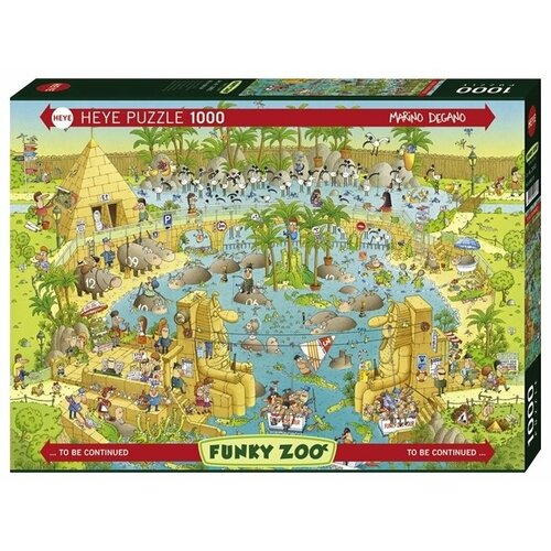 Пазл Heye Funky Zoo Нильский зоопарк, Degano (29693), 1000 дет. пазл heye puzzle poster собачья жизнь degano 29491 1000 дет