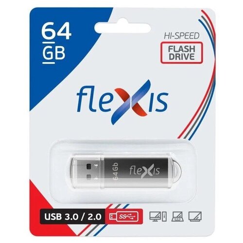 USB флешка 64Gb Flexis RB-108 black USB 3.0