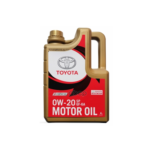 Масло Моторное Toyota Motor Oil 0W-20 Синтетическое 4 Л 08880-84355 TOYOTA арт. 08880-84355