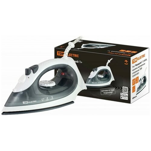 Утюг TDM Меркурий 1 2200 Вт керамика вертикальное отпаривание SQ4010-0001 245200₽