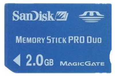 Карта памяти MS Pro Duo SanDisk 2Gb , 1шт.