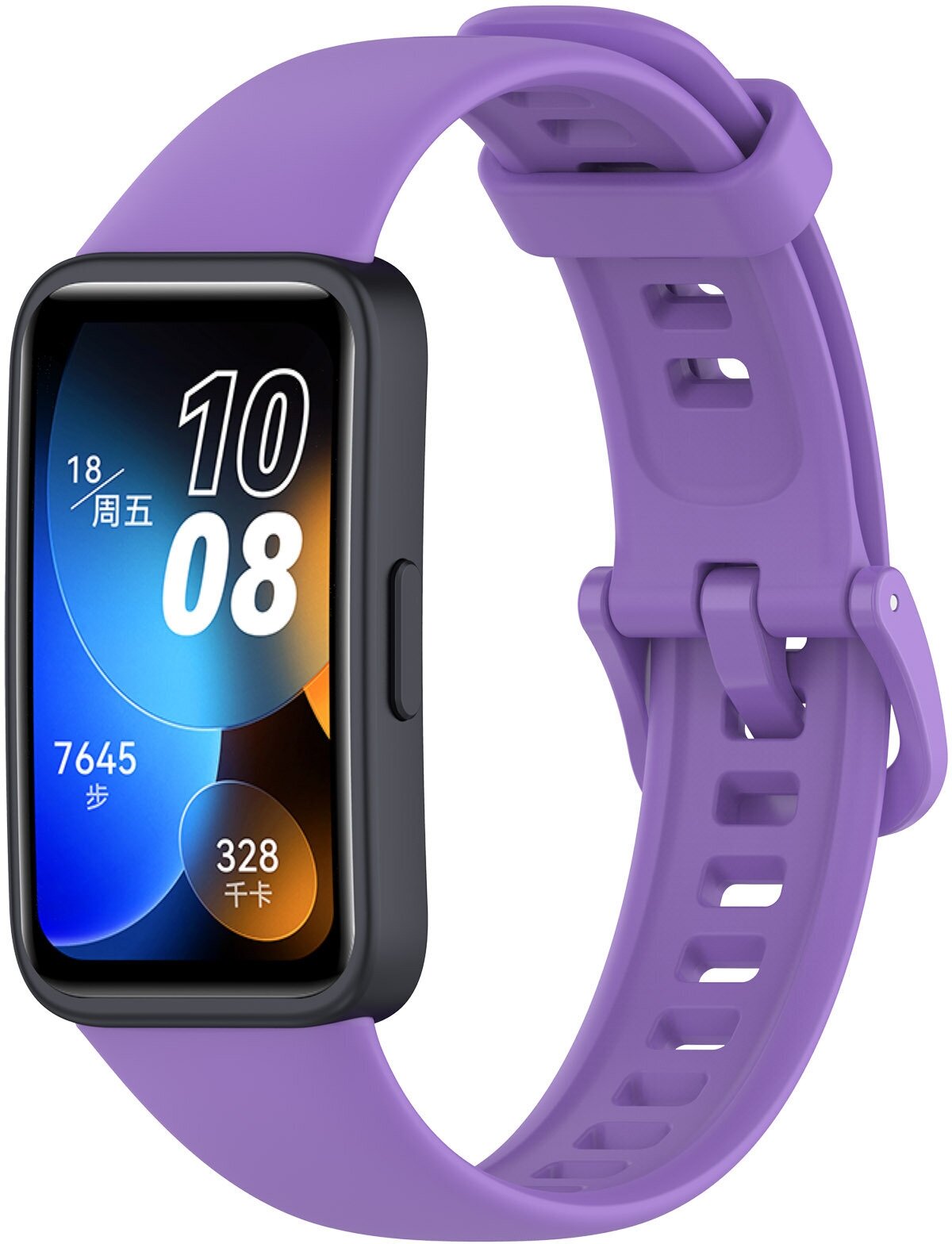 Силиконовый ремешок для Huawei Band 8, фиолетовый