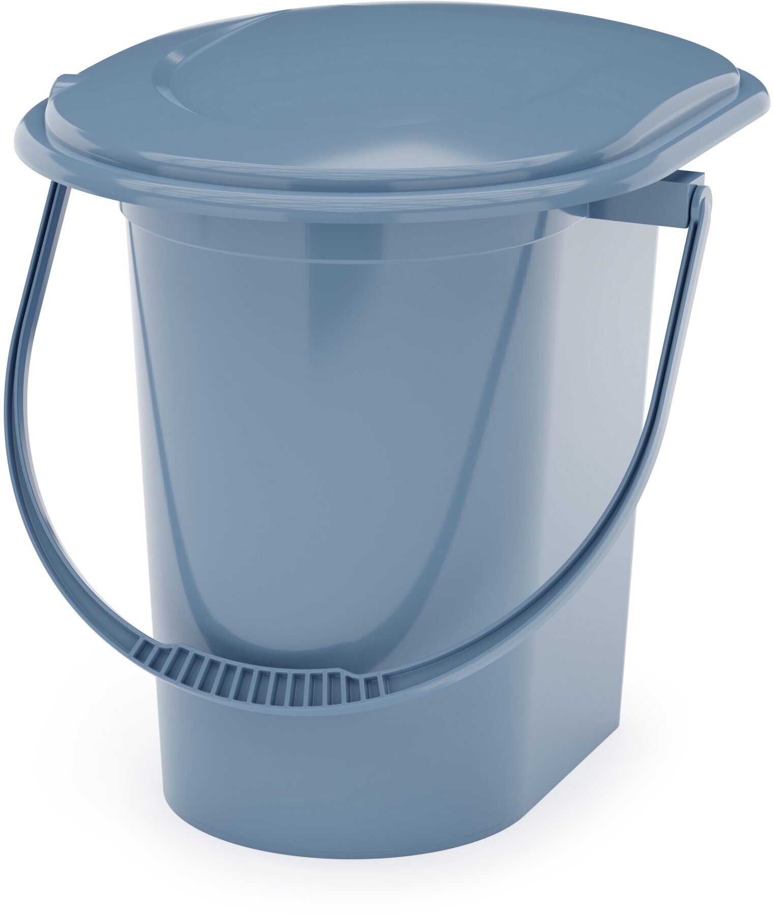 Товар из пластика альтернатива М1320 Ведро-туалет 17л (голубой) - фотография № 4
