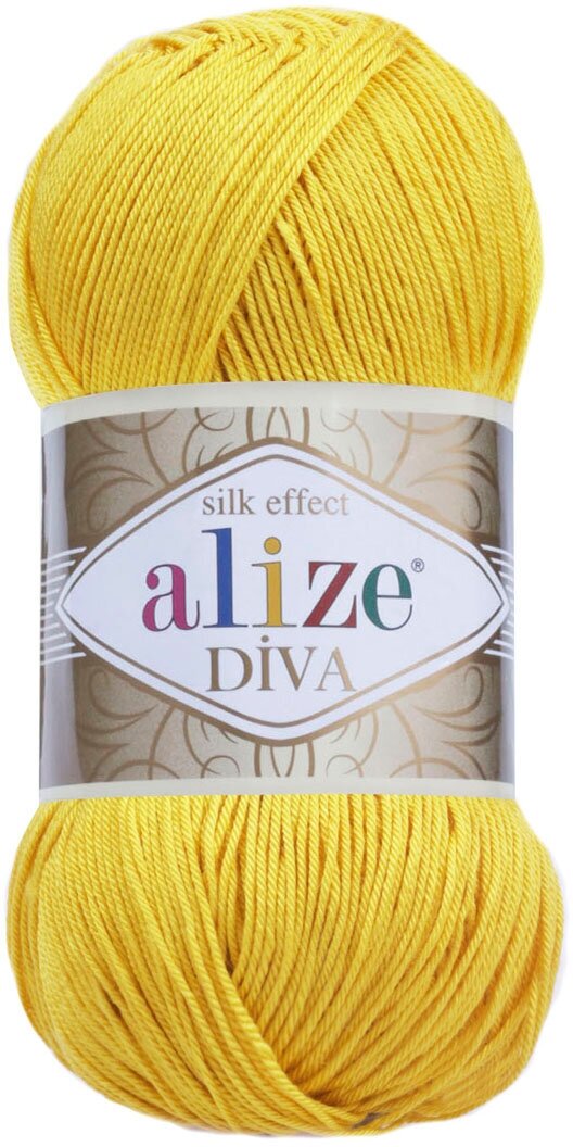 Пряжа Alize Diva желтый (110), 5 шт