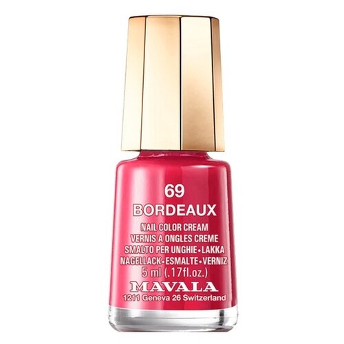 Mavala Лак для ногтей Nail Color Cream, 5 мл, 69 Bordeaux