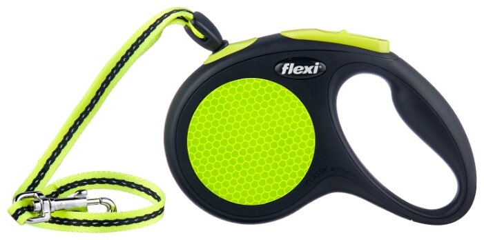 Поводок-рулетка для собак Flexi New Neon M тросовый