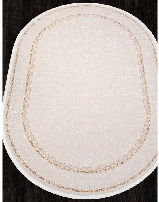 фото Ковер SI040W - BROWN / BROWN - Овал - коллекция LISSABON