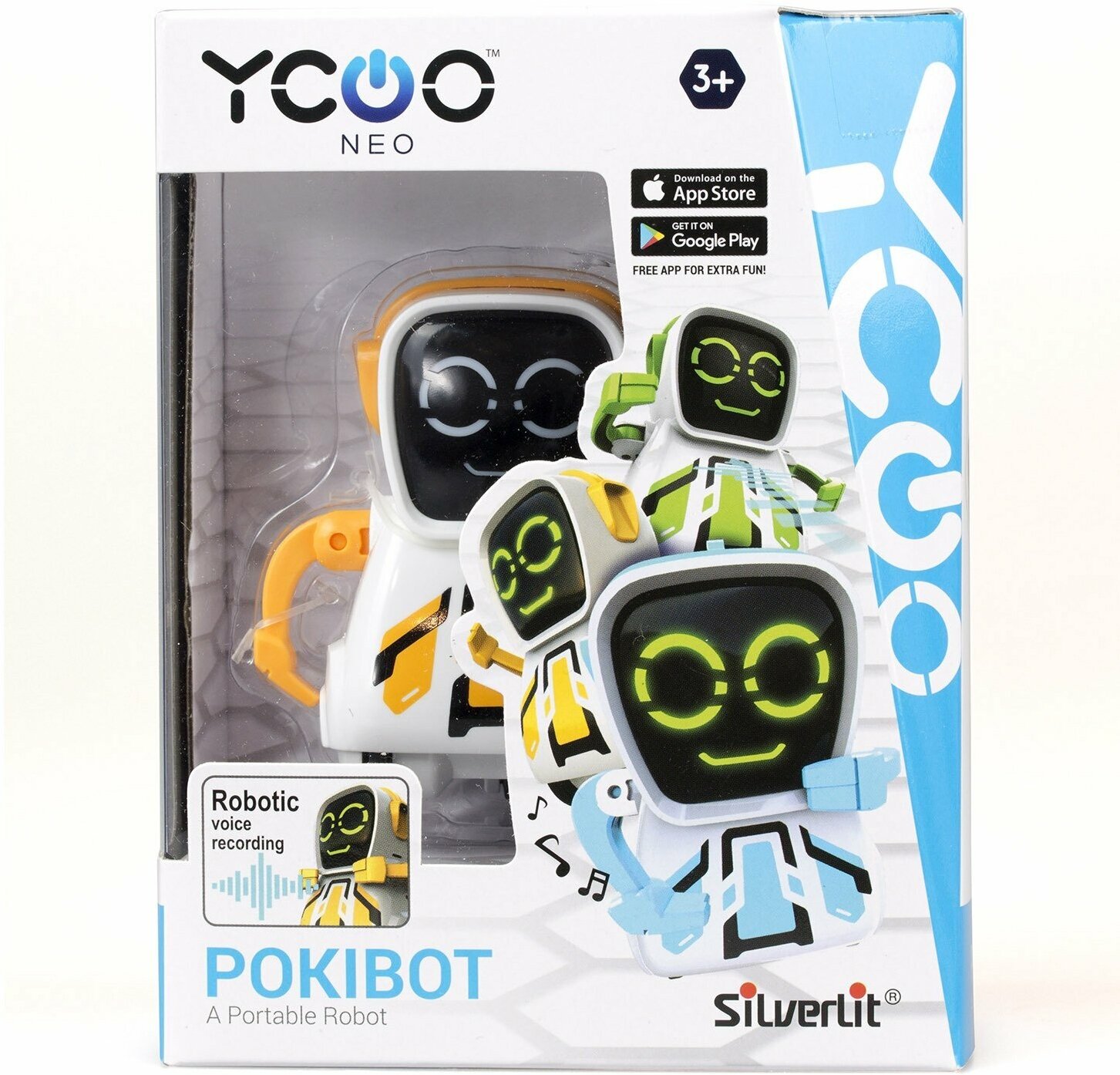 Робот Покибот желтый квадратный YCOO - фото №2