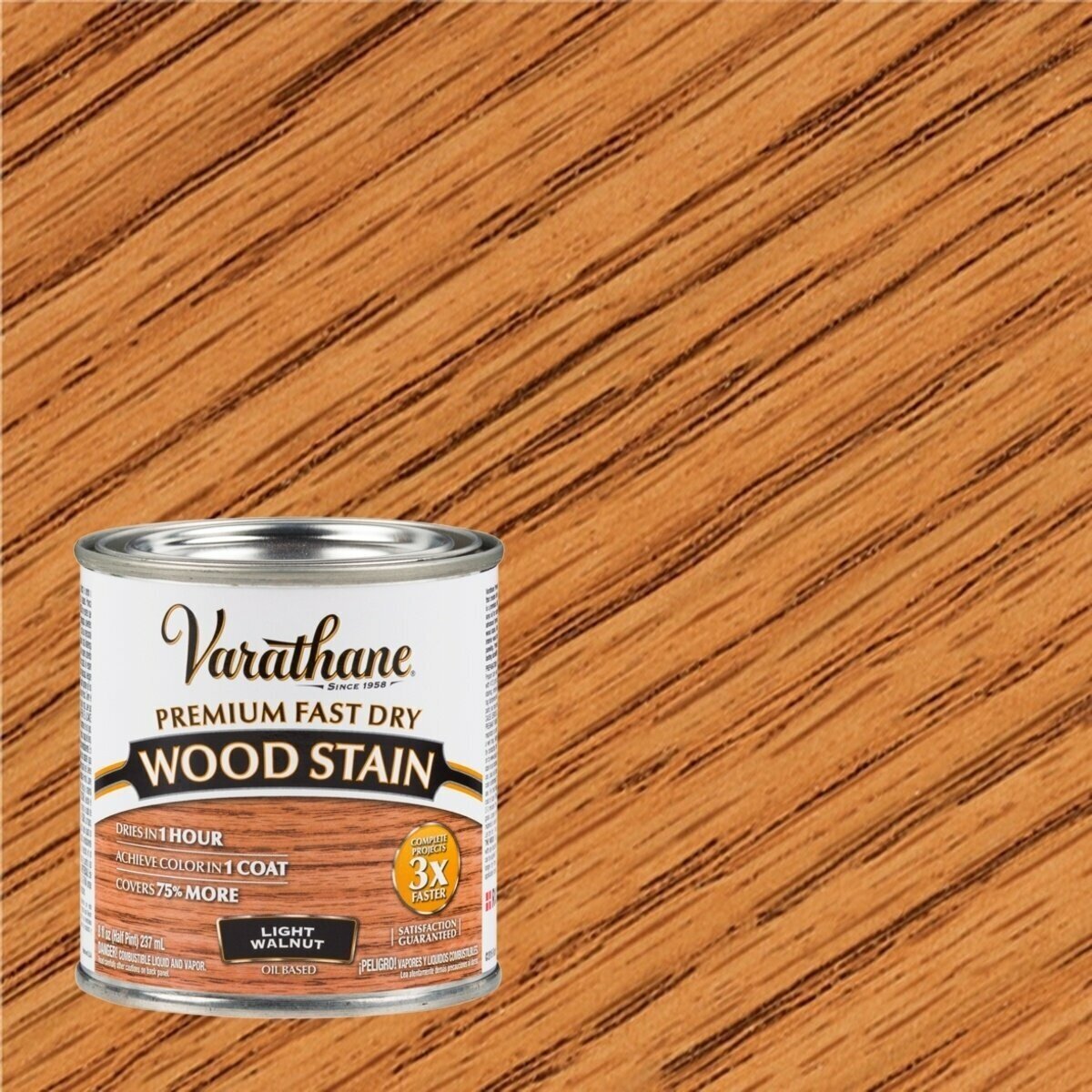 Быстросохнущая морилка на масляной основе Varathane Fast Dry Wood Stain 236 мл Светлый Орех 262034