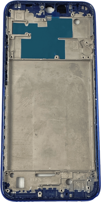 Рамка дисплея (средняя часть корпуса) для Xiaomi Redmi Note 8 8 2021 Синий