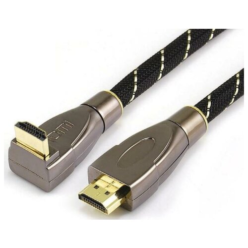 Кабель HDMI 3м Wize WAVC-HDMIRA-3M круглый черный