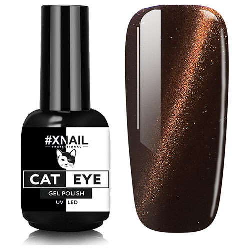 Гель лак XNAIL PROFESSIONAL Cat Eye кошачий глаз, магнитный, камуфлирующий, для дизайна ногтей, 10 мл, № 19 гель лак xnail professional cat eye кошачий глаз магнитный камуфлирующий для дизайна ногтей 10 мл 16