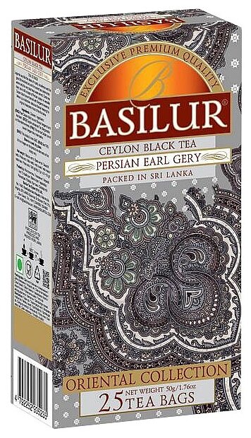 Чай черный Basilur Восточная коллекция "Эрл-грей по-персидски", 25 пак. - фотография № 1