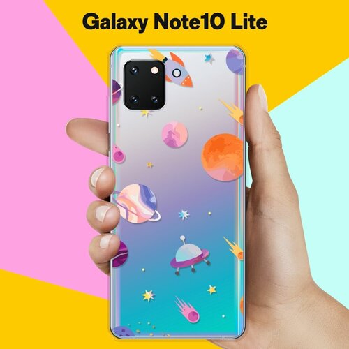 силиконовый чехол узор из цветов на samsung galaxy note 20 Силиконовый чехол Узор из планет на Samsung Galaxy Note 10 Lite