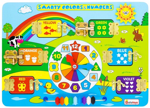 Развивающая игрушка Alatoys Smart colors and nubers, разноцветный