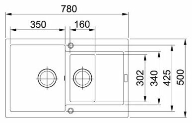 Врезная кухонная мойка 50 см, FRANKE MRG 651-78, бежевый - фотография № 6