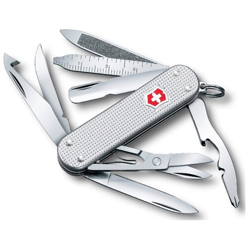 Нож перочинный Victorinox MiniChamp Alox (0.6381.26) 58мм 14функций серебристый нож перочинный victorinox sentinel 0 8413 3