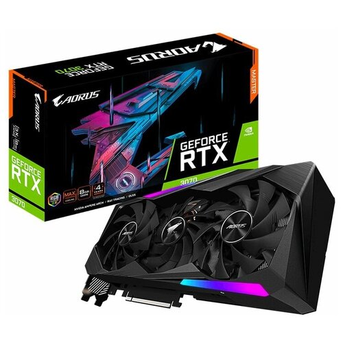 Видеокарта GIGABYTE AORUS GeForce RTX 3070 MASTER 8G rev 2.0 LHR (GV-N3070AORUS M-8GD rev 2.0)