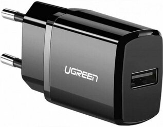 Сетевое зарядное устройство UGREEN ED011 (50459) USB Wall Charger. Цвет: черный