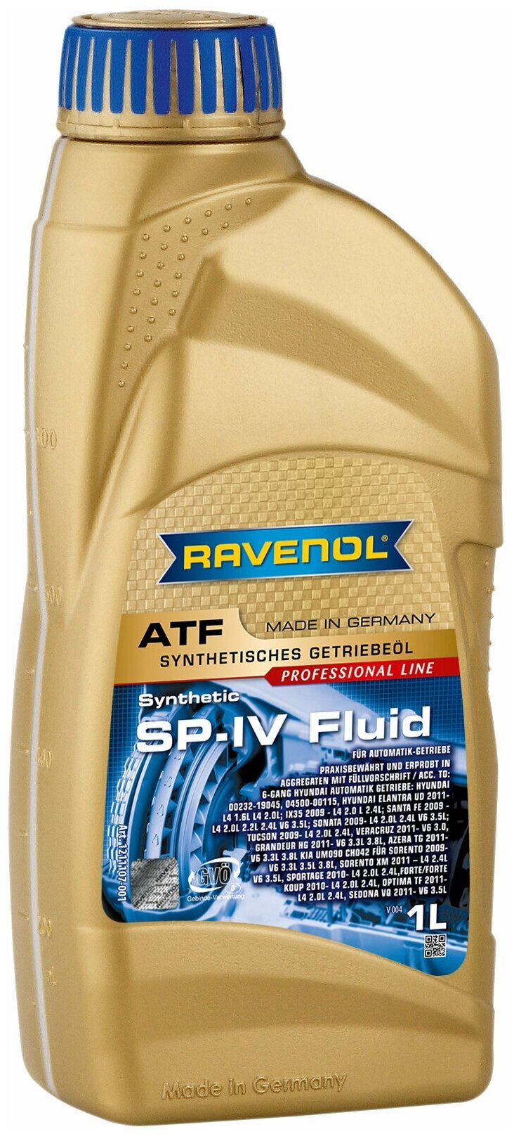 Масло трансмиссионное atf sp-iv fluid 1л Ravenol 1211107001