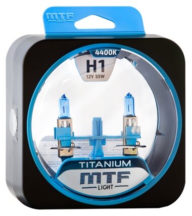 Лампа автомобильная галогенная MTF Light Titanium HTN1201 H1 12V 55W P145s
