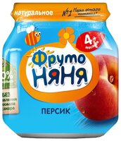 Пюре ФрутоНяня из персиков (с 4 месяцев) 100 г, 1 шт