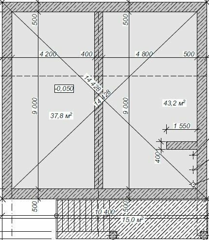 Проект двухэтажного дома без гаража из газобетонного блока с облицовкой из керамического кирпича площадью 156,9 кв.м - фотография № 9