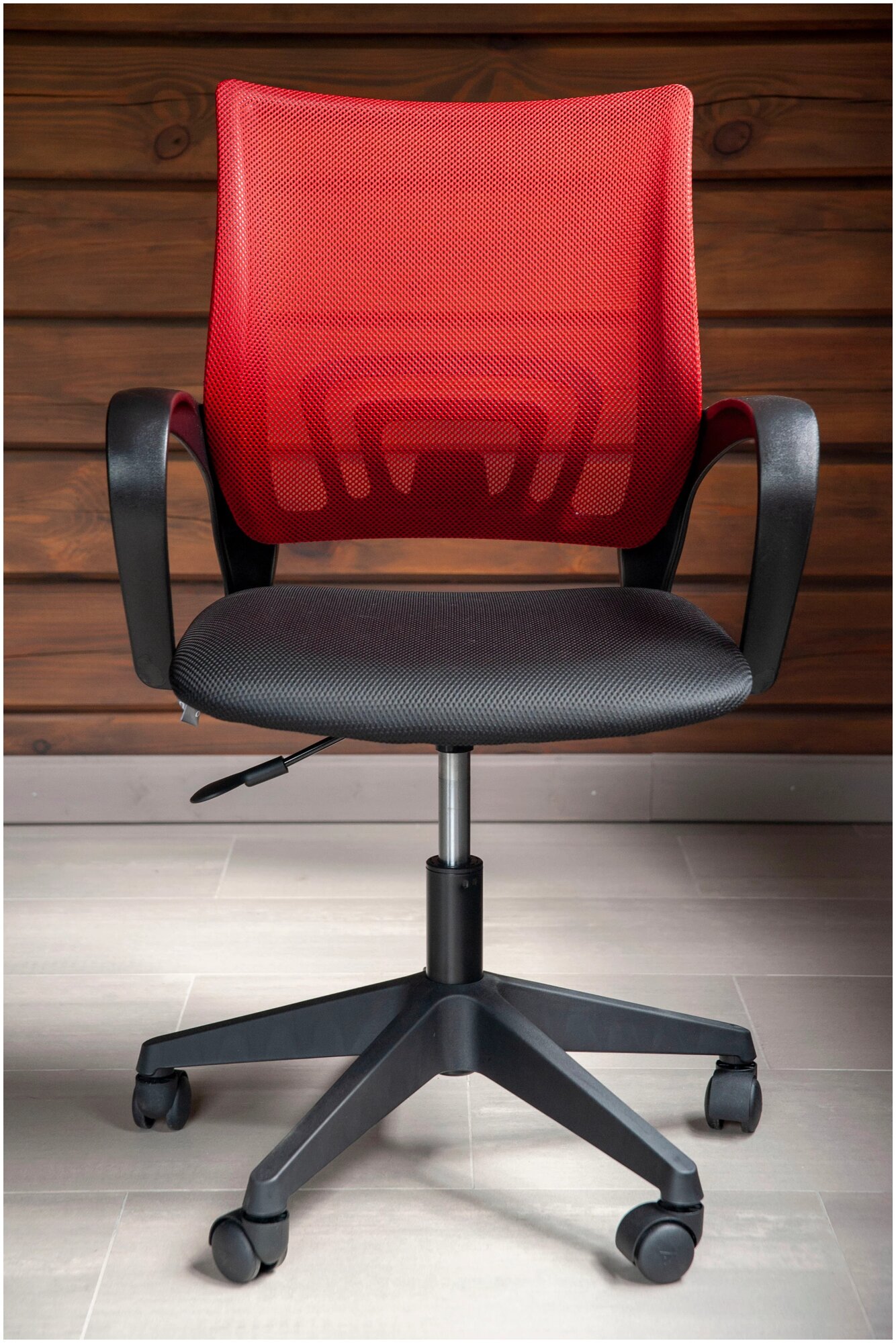 Компьютерное кресло Hesby Chair 2, текстиль, сетка,черный красный