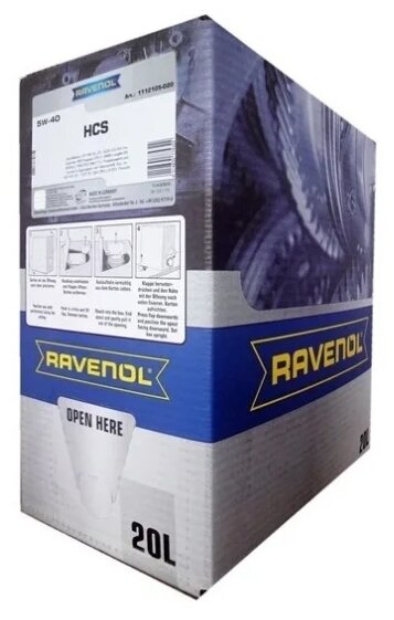 Моторное масло RAVENOL HCS SAE 5W-40 (20л) ecobox