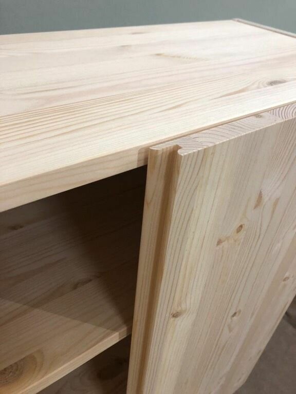 Шкаф IKEA Ivar, двухдверный, дерево, бежевый, 83х80х30 см — фото 1
