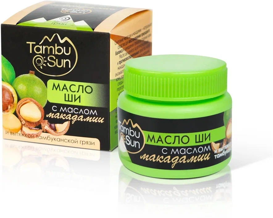 Масло ши с маслом макадамии Tambusun, 50 мл, 70 г