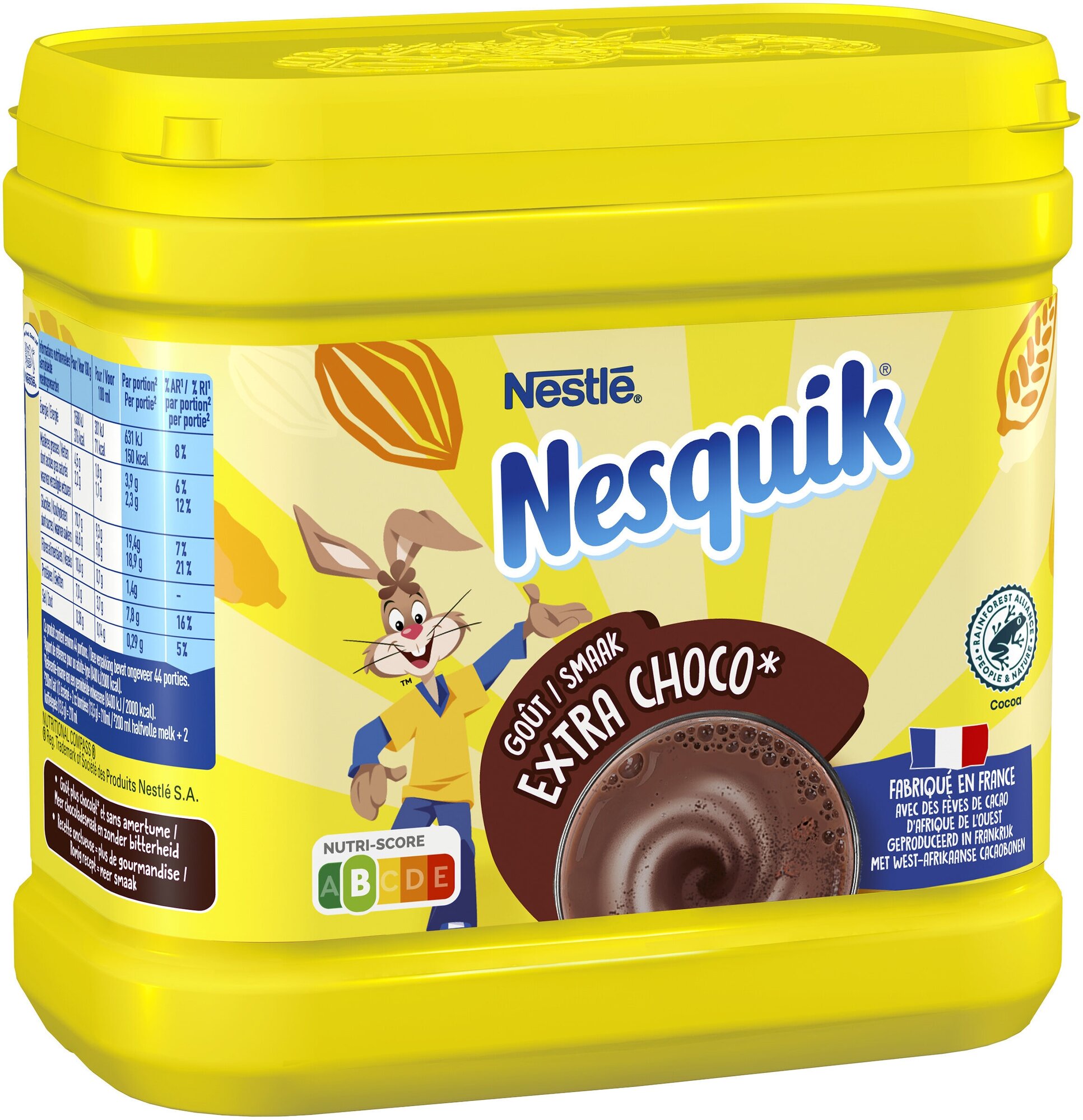 Какао Nesquik Extra Choco Plastic Box 600гр/ Nesquik Extra Choco Plastic Box 600g