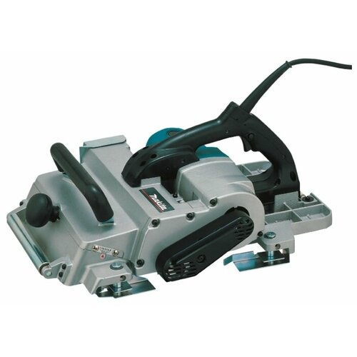 Сетевой электрорубанок Makita KP312S, без аккумулятора, 2200 Вт серый/черный/синий сетевой электрорубанок makita kp0800 620 вт синий черный серый