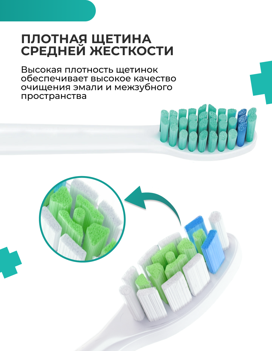 Сменные Насадки для зубной щетки Philips Sonicare сменные совместимые 3 шт (Розовый) - фотография № 3