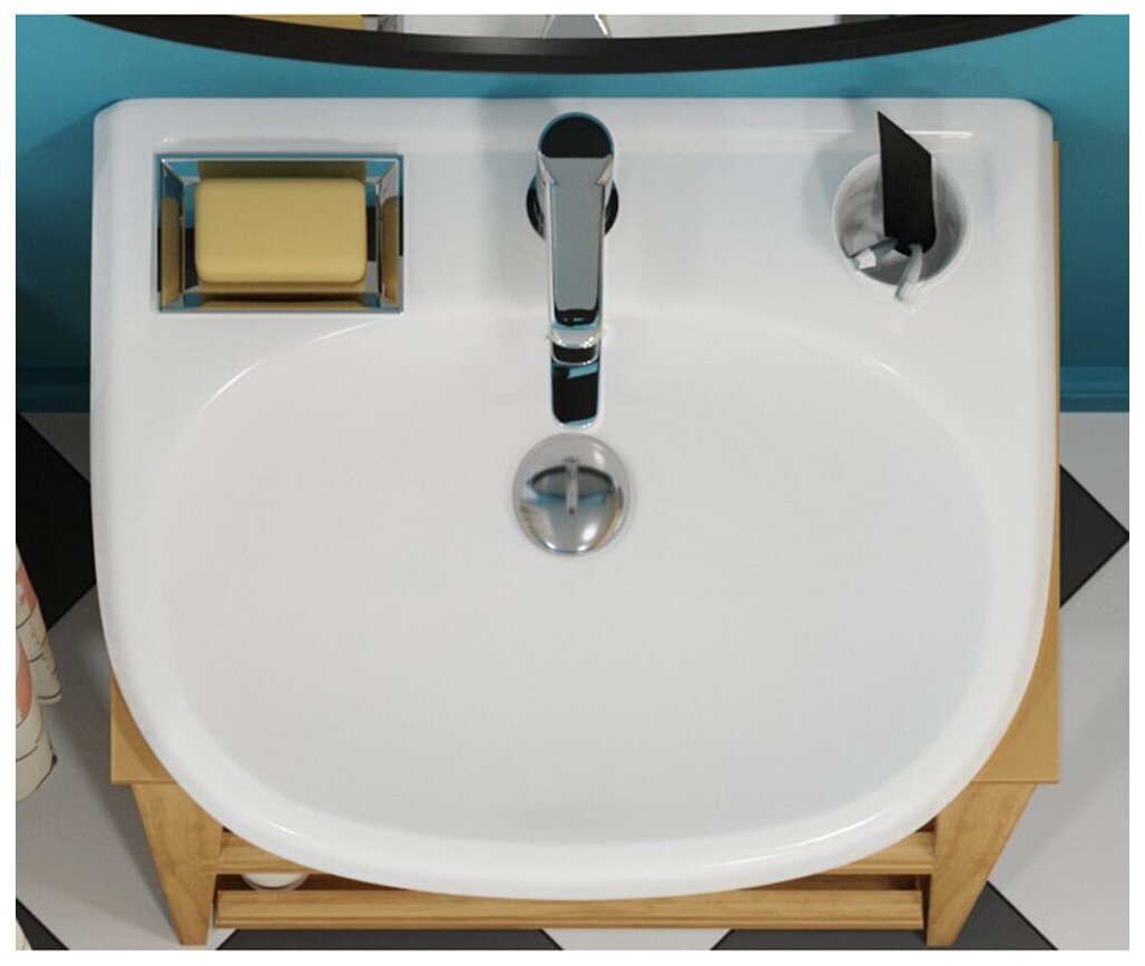 Раковина 47 см Sanita Комфорт без пьедестала — купить в интернет ...