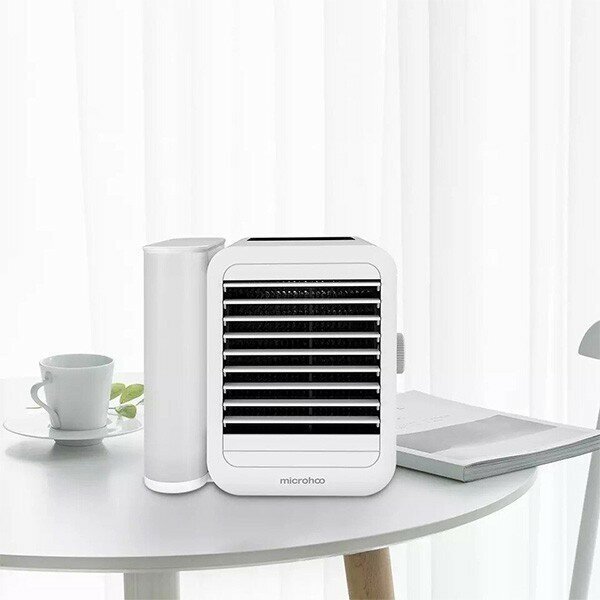 Настольный кондиционер с регулировкой температуры и водяным охлаждением, Вентилятор Xiaomi Microhoo Personal Air Conditioning Fan MH01R White - фотография № 12