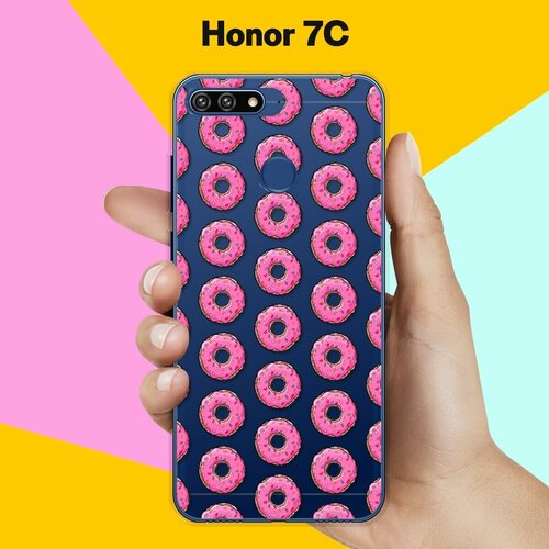 Силиконовый чехол Пончики на Honor 7C силиконовый чехол на honor 7c pew pew для хонор 7ц