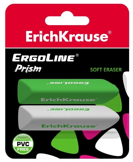 Ластик Термопластичная резина Erich Krause ErgoLine® Prism - фото №4