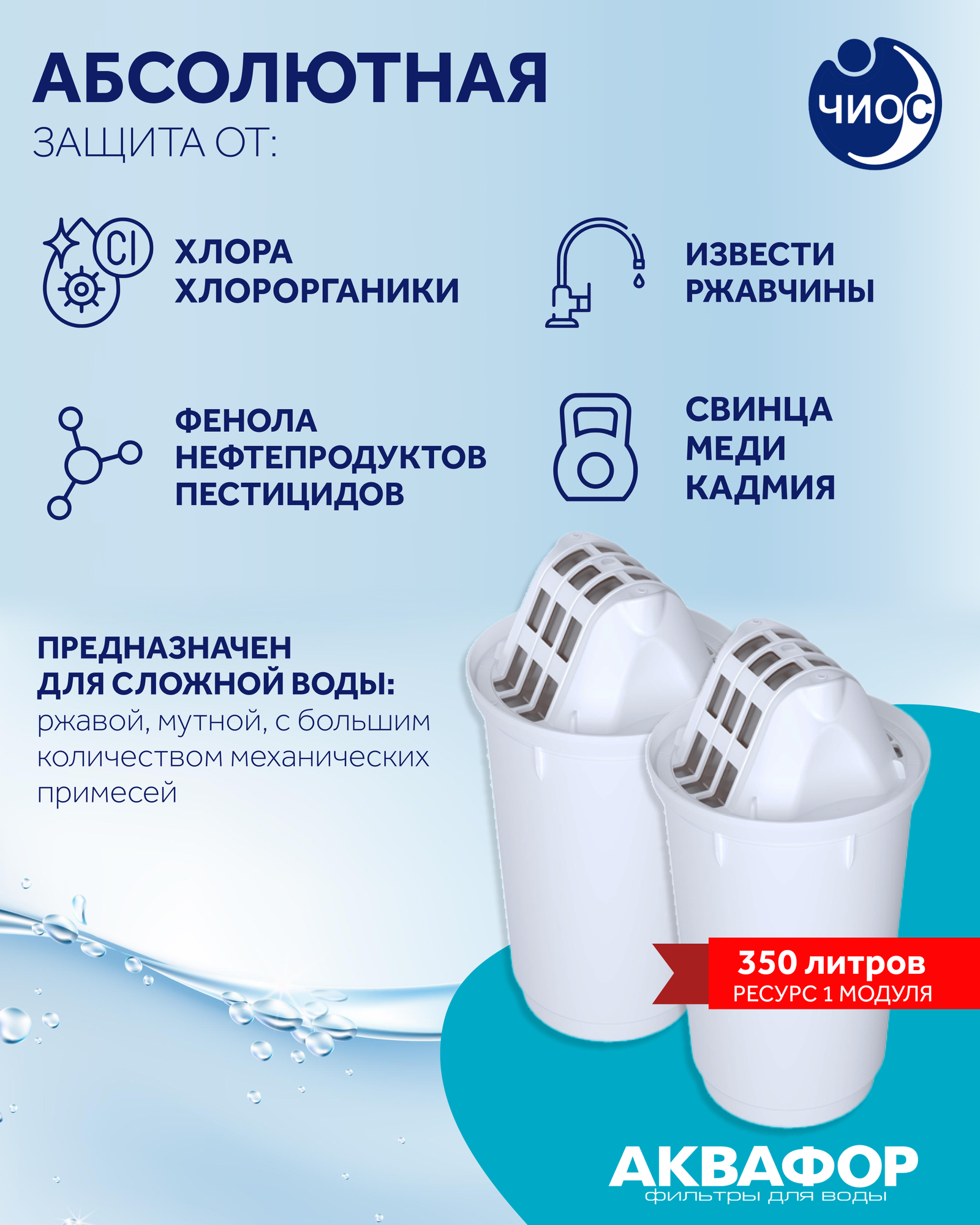 Картридж к Аквафору Кувшину А5 (комплект из 4шт) — фото 1