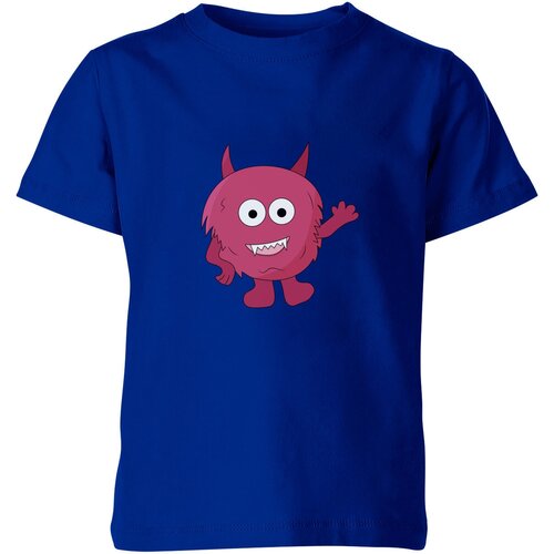 фото Детская футболка «розовый монстрик. для детей. подарок ребенку» (104, красный) us basic