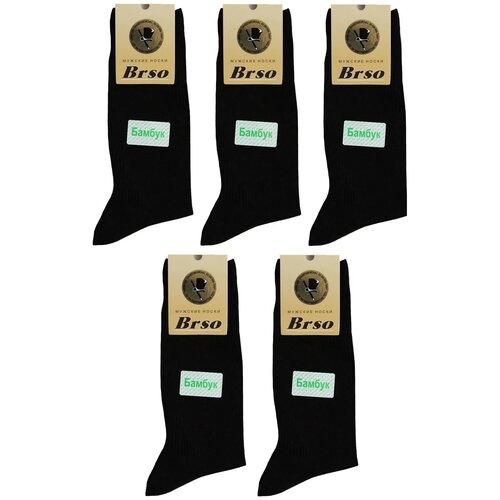 фото Мужские носки brso, 5 пар, размер 29, черный