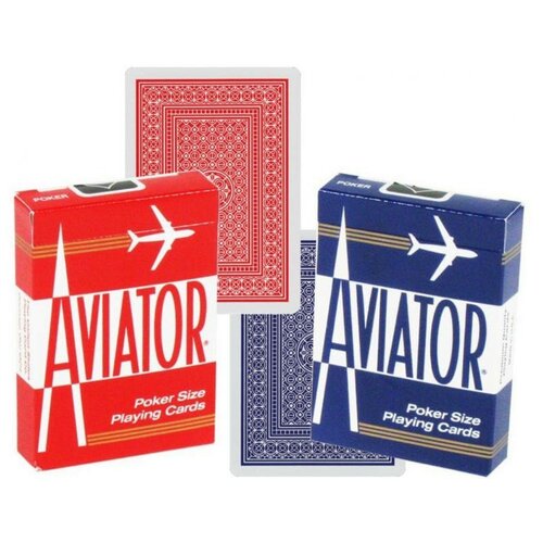 Игральные карты Aviator Стандартный индекс, красные