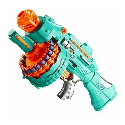 Детский бластер с мягкими пулями и обоймой на 20 пуль/детское игрушечное оружие