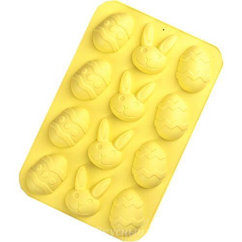 Силиконовая форма Пасха 12 ячеек Иу Йоуда