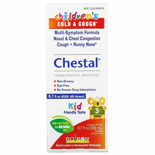 Boiron, Chestal, Children&#x27; s Cold & Cough, 3+ and Older, 6.7 fl oz (200 ml)